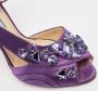 Prada Vintage Pre-owned Satin sandals Purple Dames - Thumbnail 7