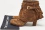 Prada Vintage Pre-owned Suede boots Brown Dames - Thumbnail 9