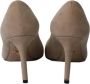 Prada Vintage Pre-owned Suede heels Beige Dames - Thumbnail 4