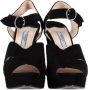 Prada Vintage Pre-owned Suede heels Black Dames - Thumbnail 2