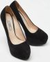 Prada Vintage Pre-owned Suede heels Black Dames - Thumbnail 4