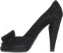 Prada Vintage Pre-owned Suede heels Black Dames - Thumbnail 3