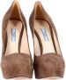 Prada Vintage Pre-owned Suede heels Brown Dames - Thumbnail 3