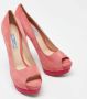 Prada Vintage Pre-owned Suede heels Pink Dames - Thumbnail 4