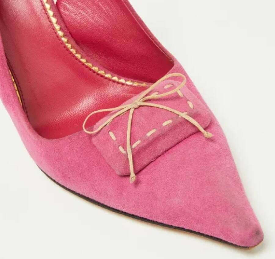 Prada Vintage Pre-owned Suede heels Pink Dames
