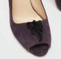 Prada Vintage Pre-owned Suede heels Purple Dames - Thumbnail 7