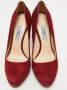 Prada Vintage Pre-owned Suede heels Red Dames - Thumbnail 3
