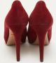 Prada Vintage Pre-owned Suede heels Red Dames - Thumbnail 5