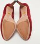 Prada Vintage Pre-owned Suede heels Red Dames - Thumbnail 6