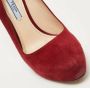 Prada Vintage Pre-owned Suede heels Red Dames - Thumbnail 7