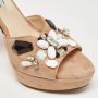 Prada Vintage Pre-owned Suede sandals Beige Dames - Thumbnail 7