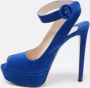 Prada Vintage Pre-owned Suede sandals Blue Dames - Thumbnail 2