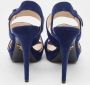 Prada Vintage Pre-owned Suede sandals Blue Dames - Thumbnail 5