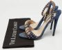 Prada Vintage Pre-owned Suede sandals Blue Dames - Thumbnail 8