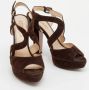 Prada Vintage Pre-owned Suede sandals Brown Dames - Thumbnail 3