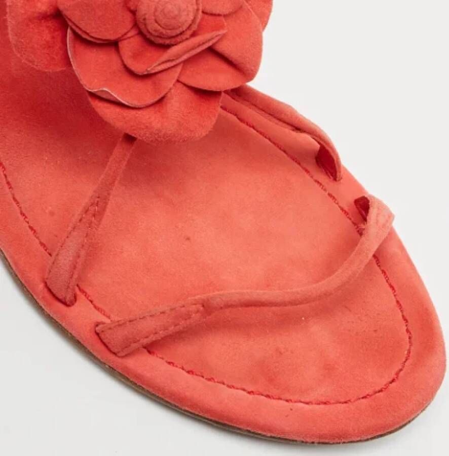 Prada Vintage Pre-owned Suede sandals Pink Dames
