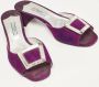 Prada Vintage Pre-owned Suede sandals Purple Dames - Thumbnail 3