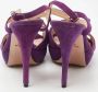 Prada Vintage Pre-owned Suede sandals Purple Dames - Thumbnail 5