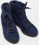 Prada Vintage Pre-owned Suede sneakers Blue Dames - Thumbnail 4