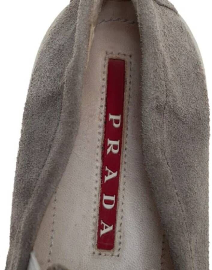 Prada Vintage Pre-owned Suede sneakers Gray Dames