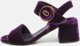 Prada Vintage Pre-owned Velvet sandals Purple Dames - Thumbnail 2
