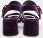 Prada Vintage Pre-owned Velvet sandals Purple Dames - Thumbnail 5