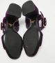 Prada Vintage Pre-owned Velvet sandals Purple Dames - Thumbnail 6
