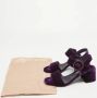 Prada Vintage Pre-owned Velvet sandals Purple Dames - Thumbnail 9