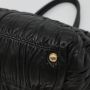Prada Vintage Tweedehands Boog Gaufre Leren Handtas - Thumbnail 2