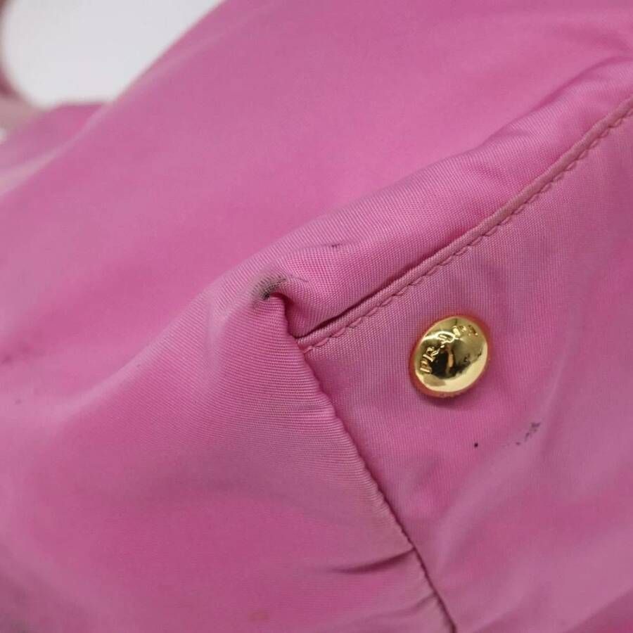 Prada Vintage Tweedehands Boogdetail Handtas
