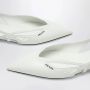 Prada Witte Ballerina Platte Schoenen - Thumbnail 2