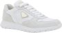 Prada Witte Leren Suède Sneakers Stijlvol Model White Dames - Thumbnail 2
