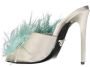 Prada Zijden en Veren Sandalen Beige Dames - Thumbnail 7