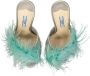 Prada Zijden en Veren Sandalen Beige Dames - Thumbnail 8