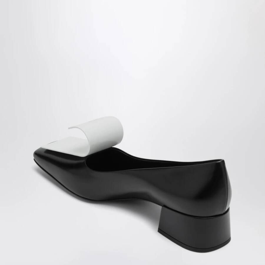 Prada Zwarte Hak Decollete Schoenen