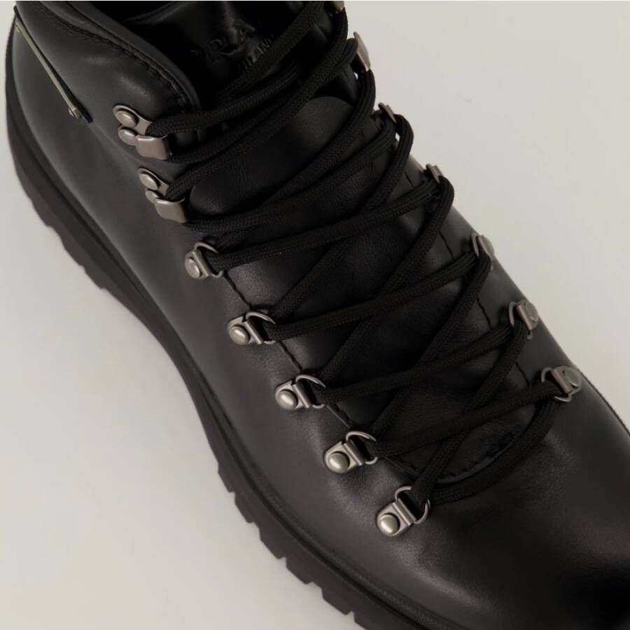 Prada Brixen Lace-up Boots Black Heren