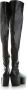 Prada Leren Plateau laarzen met Logodetail Black Dames - Thumbnail 5