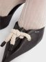 Prada Zwarte Leren Touw Detail Sandalen - Thumbnail 2