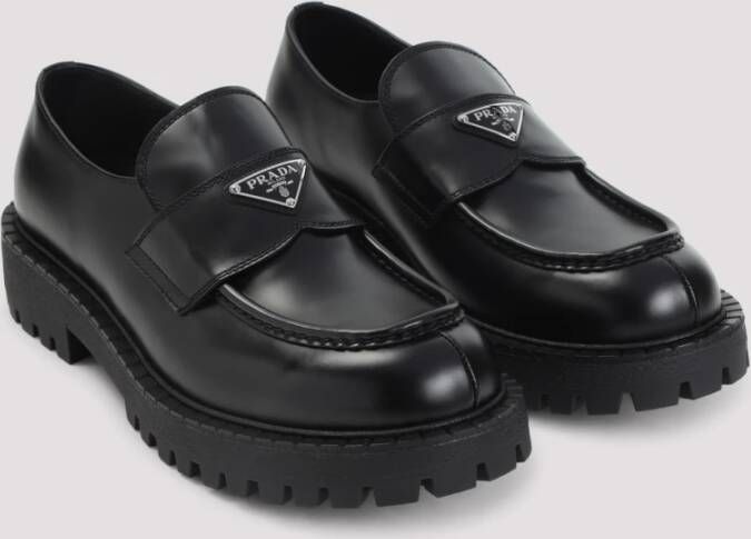 Prada Zwarte Loafer Schoenen voor Mannen