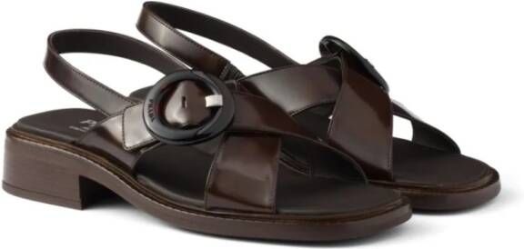 Prada Zwarte Sandalen voor Vrouwen