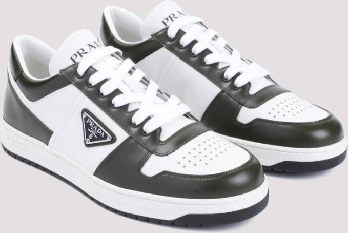 Prada Zwarte Sneakers Militaire Stijl