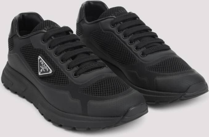 Prada Zwarte Sneakers voor Mannen Aw25