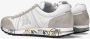 Premiata Heren Sneakers Lucyd 206E van leer en suède White Heren - Thumbnail 4