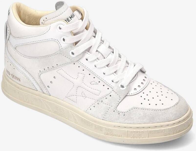 Premiata Basketbal-geïnspireerde sneakers met gedetailleerd ontwerp White Heren