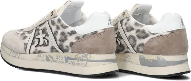Premiata Beige Conny Lage Sneakers voor Dames