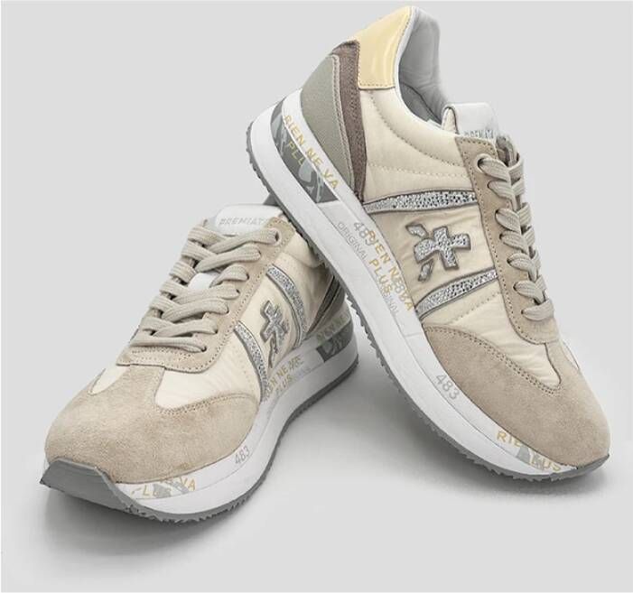 Premiata Beige Conny Sneaker voor Vrouwen Multicolor Dames