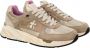 Premiata Beige Leren en Technische Stof Sneakers Beige Dames - Thumbnail 2