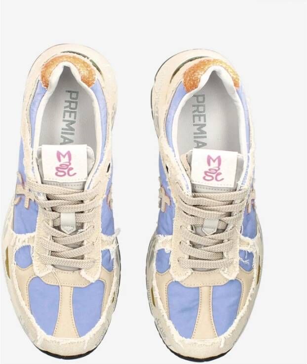 Premiata Beige Leren Sneakers Multicolor Dames