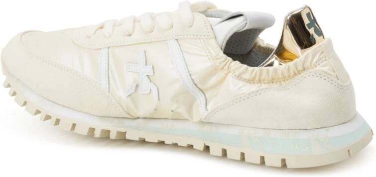 Premiata Retro Style Sneakers met Ballerina Design Beige Dames