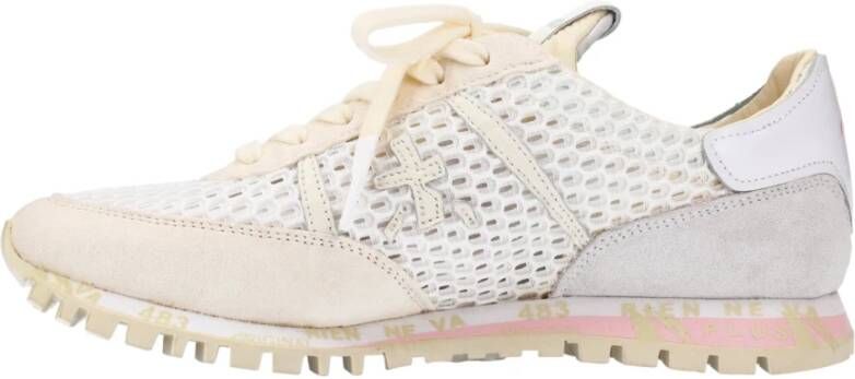 Premiata Stijlvolle Beige Sneakers Beige Dames